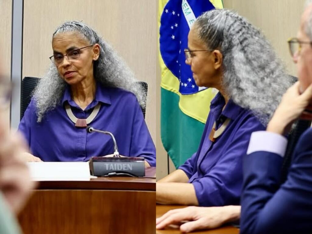 Marina muda visual e aparece de cabelo solto em agenda