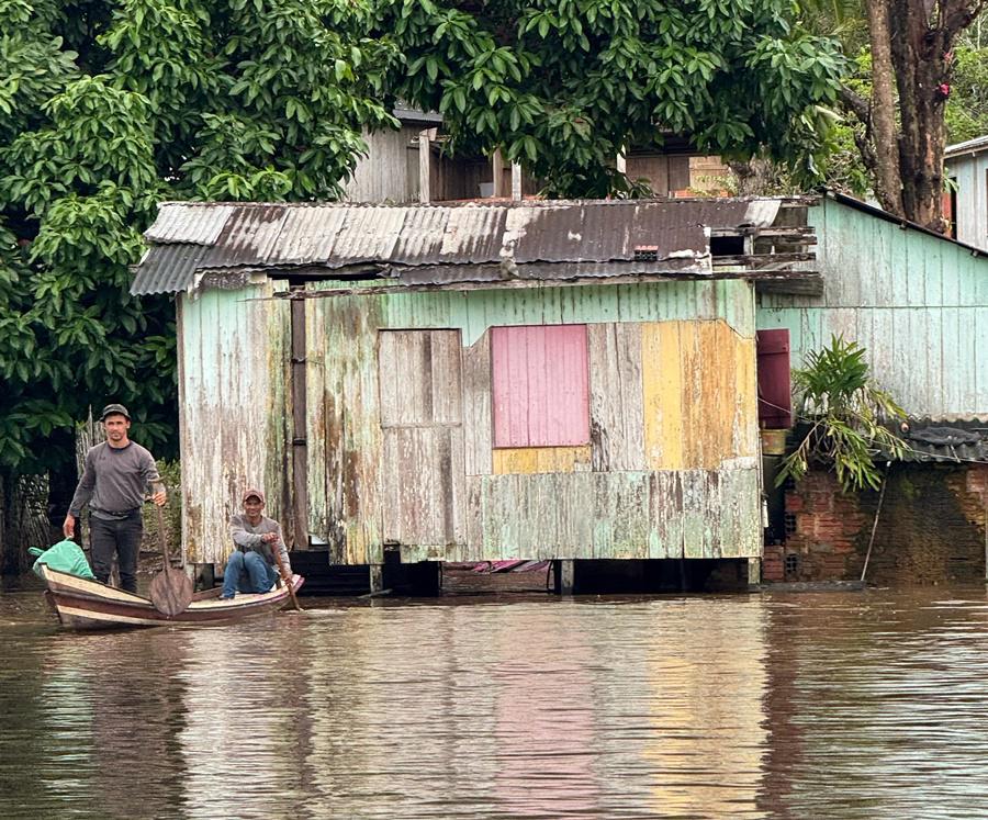 Com a enchente do Rio Juruá, Cruzeiro do Sul acolhe cerca de 100 desabrigados
