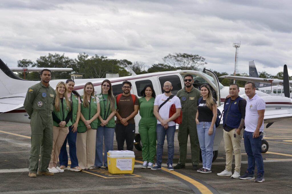 Secretarias de Segurança e Saúde realizam transporte aéreo de órgão para transplante no Acre