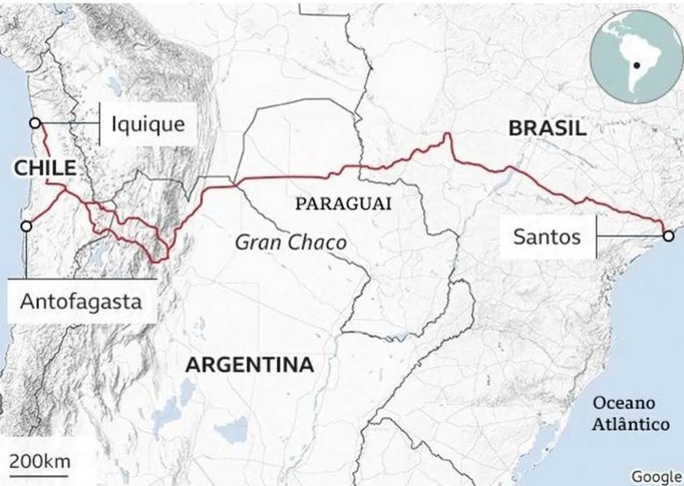 Guerra comercial entre EUA e China aumenta a pressa por corredor bioceânico entre Atlântico e Pacífico