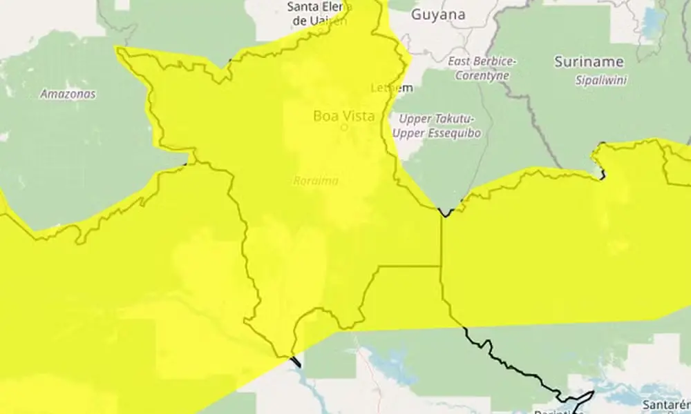 Inmet emite alerta de chuvas intensas e ventos de até 60 km/h para estados do Norte