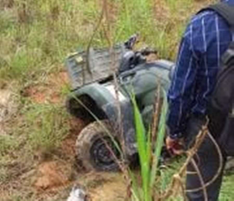 Colisão entre quadriciclo e moto deixa feridos na Zona Rural de Cruzeiro do Sul