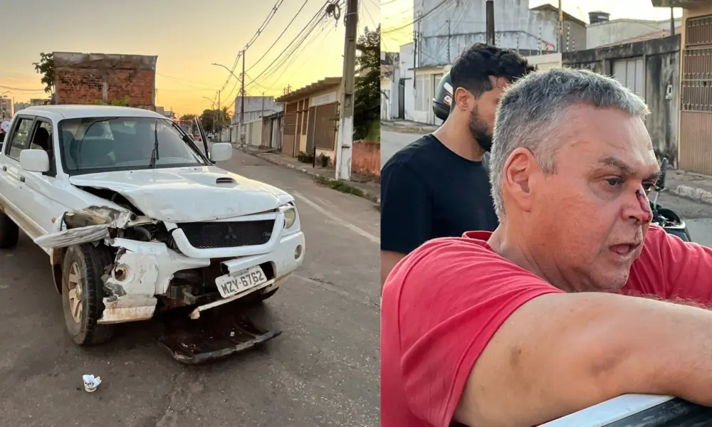Após ingerir cerveja, homem bate caminhonete em carros estacionados e tenta fugir em Rio Branco