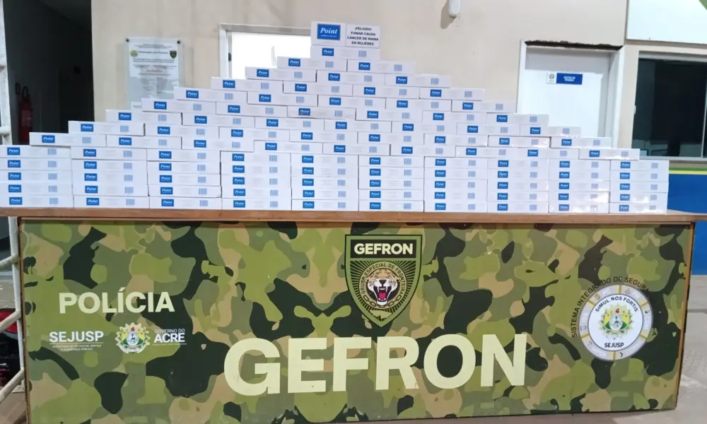 Estudante de medicina é preso com carga de cigarros contrabandeados no Acre