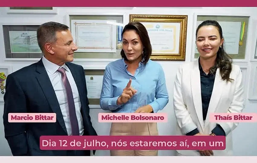 Michelle Bolsonaro participa de evento do PL Mulher no Acre no dia 12 de julho