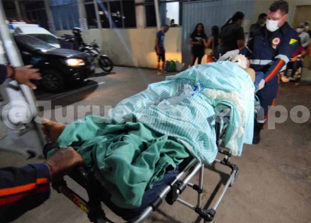 Jovem é atropelado no interior do Acre, entubado e transferido para Rio Branco