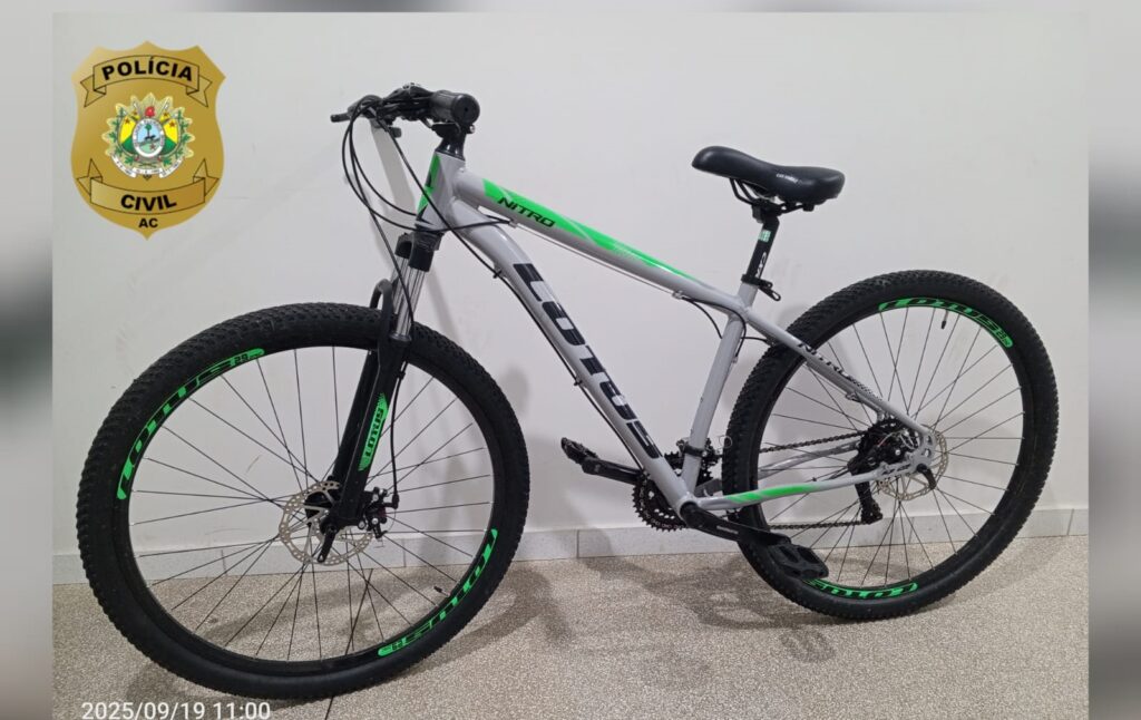 Polícia Civil recupera bicicleta furtada em Cruzeiro do Sul