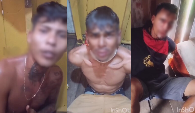 Homem torturado por facção, pede: “Tô aqui todo cagado, não roubem mais”