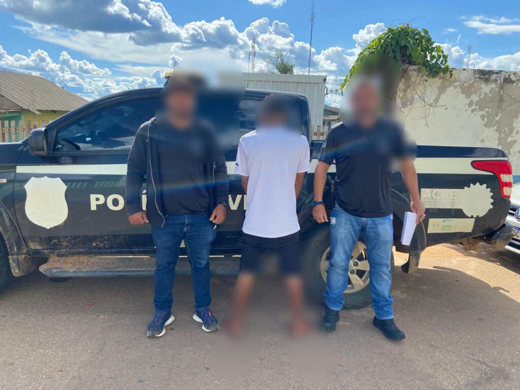 Polícia Civil prende homem suspeito de abusar da enteada de 13 anos no interior do Acre
