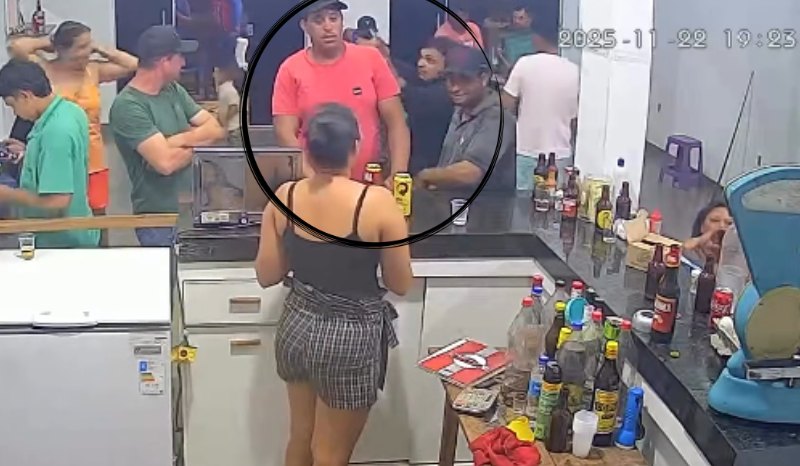 VÍDEO: homem é executado com tiros na nuca dentro de bar movimentado