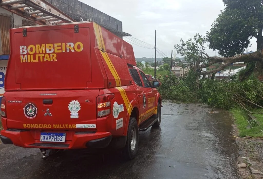 Com solo encharcado, Bombeiros emitem alerta máximo para deslizamentos e quedas de árvores no Acre
