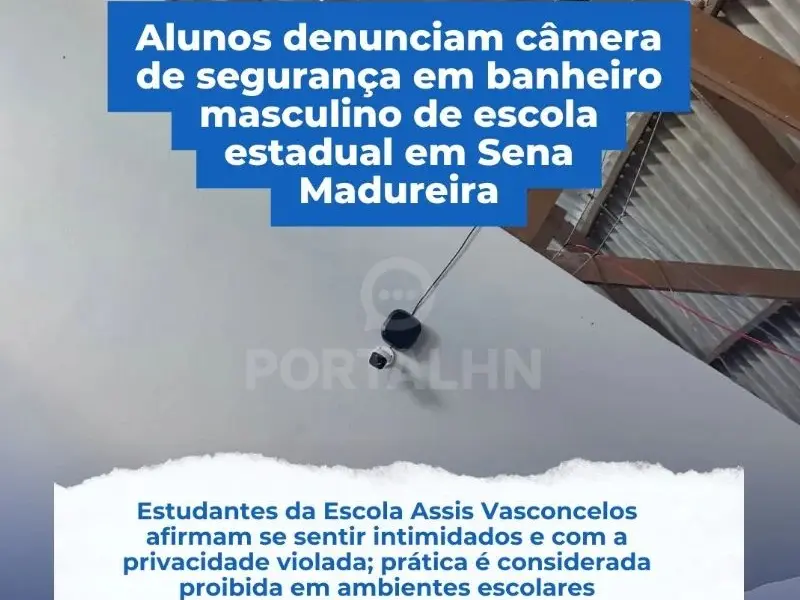 Escola é acusada de ter câmera em banheiro; direção diz que equipamento está desligado