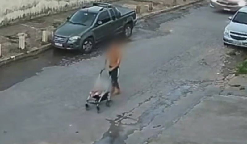 VÍDEO: pai é suspeito de abandonar bebê em rua com porção de cocaína