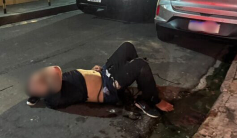 Assaltante é espancado após tentar roubar família; veja vídeo