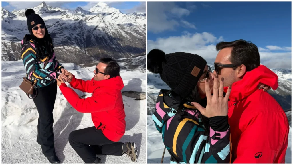 Publicitária acreana é surpreendida com pedido de casamento dos sonhos nos Alpes Suíços
