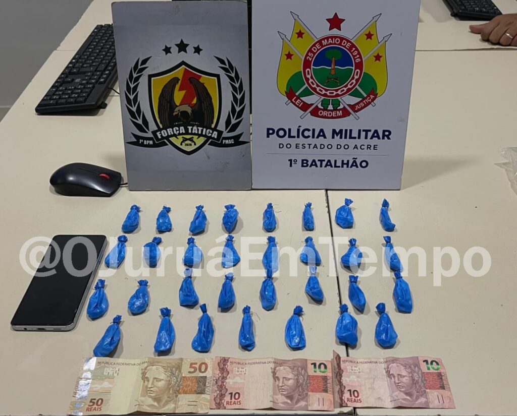 Força Tática apreende adolescente por tráfico de drogas em Rio Branco