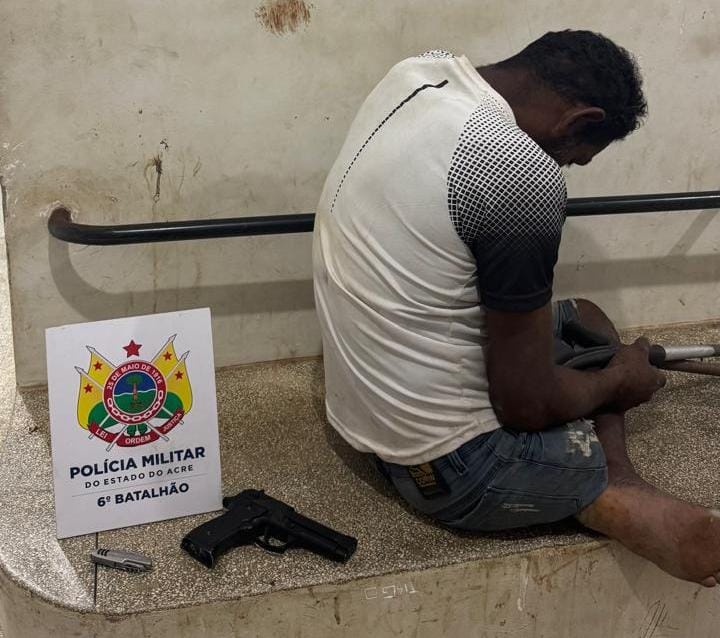 “Tourão” é preso por tráfico de drogas em Mâncio Lima com 10 papelotes de cocaína