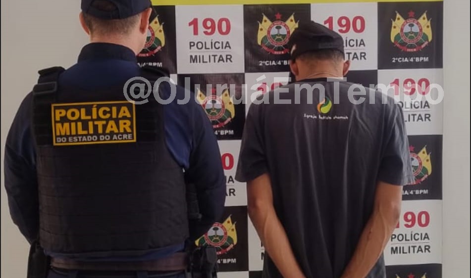 Foragido por roubo é preso pela Polícia Militar no interior do Acre