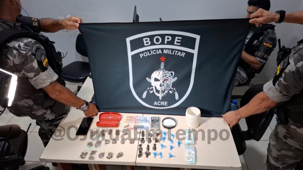 Adolescente é apreendido por suspeita de tráfico durante ação do BOPE em Rio Branco