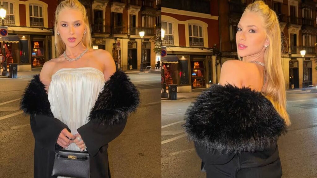 Virginia usa bolsa rara de grife de cerca de R$ 140 mil em jantar em Madri