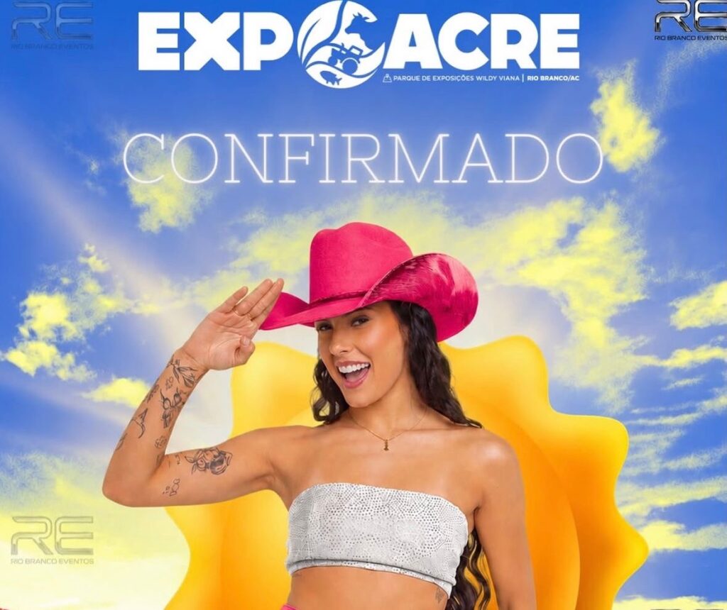 Ana Castela é confirmada como atração da Expoacre 2026 em Rio Branco