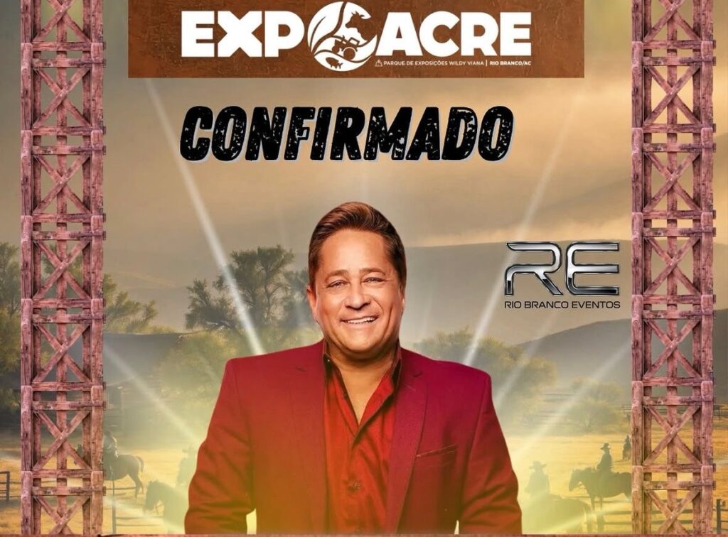 Leonardo é confirmado como atração da Expoacre 2026 em Rio Branco