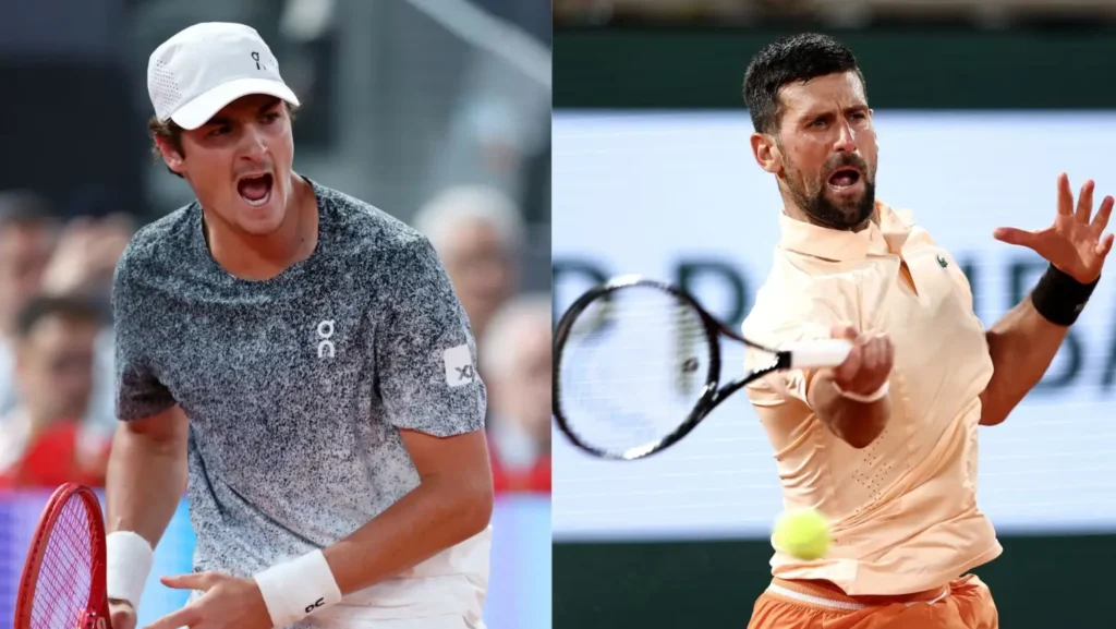 Fonseca x Djokovic: brasileiro faz maior jogo da carreira contra ídolo e admirador