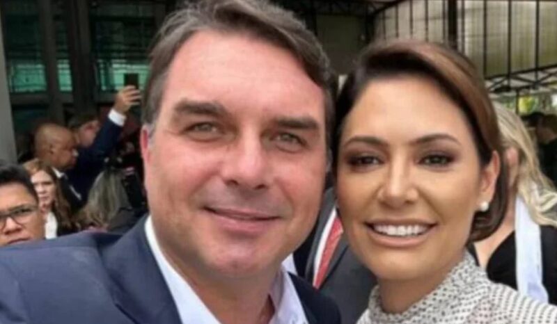 “Michelle não será candidata”, diz Flávio Bolsonaro após áudio com Vorcaro