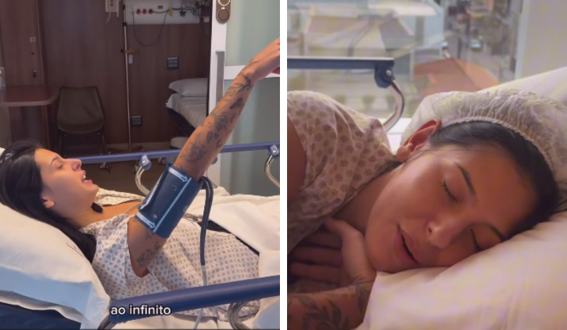 VÍDEO: Ana Castela acorda de endoscopia cantando Gusttavo Lima
