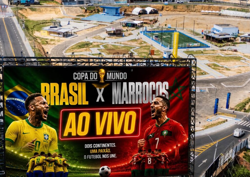 Torcida reunida: Prefeitura de Cruzeiro do Sul instalará telão no Complexo Esportivo para transmissão dos jogos do Brasil na Copa