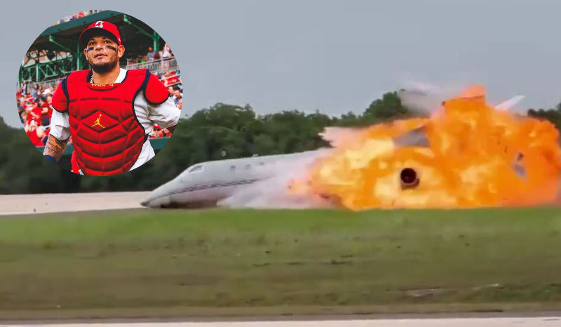 VÍDEO: lenda do beisebol escapa da morte após jato particular explodir