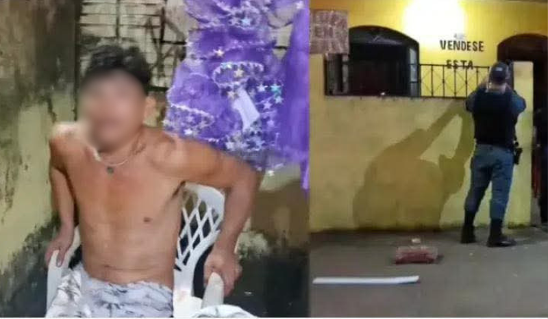 VÍDEO: homem é baleado no pé dentro de casa e acusa familiares pelo crime