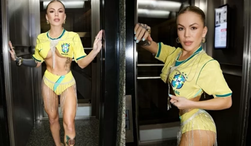 “Chamaram de antipatriota”: influencer é acusada de sexualizar camisa do Brasil