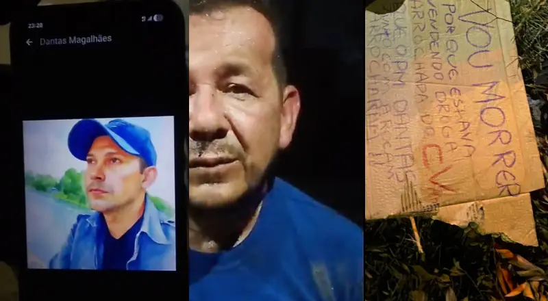 Vídeo mostra últimos momentos de homem antes de ser executado pelo CV: “Ei Dantas, tu me deu droga arrochada. Entrega o resto”