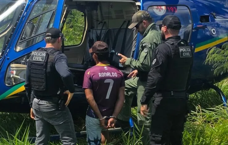 Polícia Civil prende homem procurado por estupro durante operação aérea em Feijó