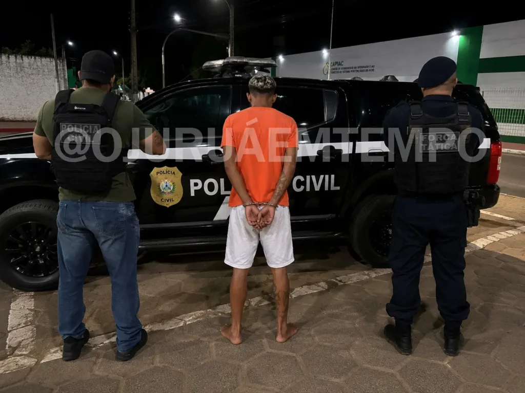 Polícia Civil e Força Tática recapturam foragido do presídio Francisco de Oliveira Conde em Rio Branco