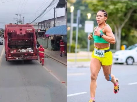 Acreana supera tragédias, vira gari em SC e vence corrida de 5 km sem treinar em pista