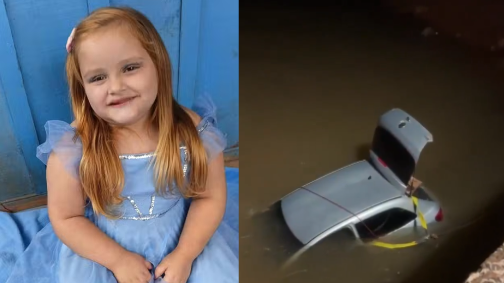 Tragédia: carro cai em rio, casal se salva e filha de 6 anos morre afogada