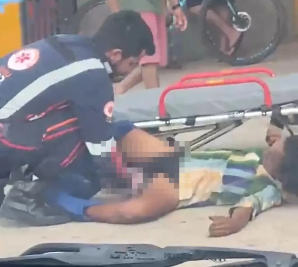 Mulher dá à luz em calçada durante atendimento do SAMU em Cruzeiro do Sul; veja vídeo