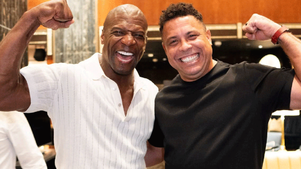 Terry Crews elogia Ronaldo Fenômeno em encontro: “Humilde, gentil e lenda”